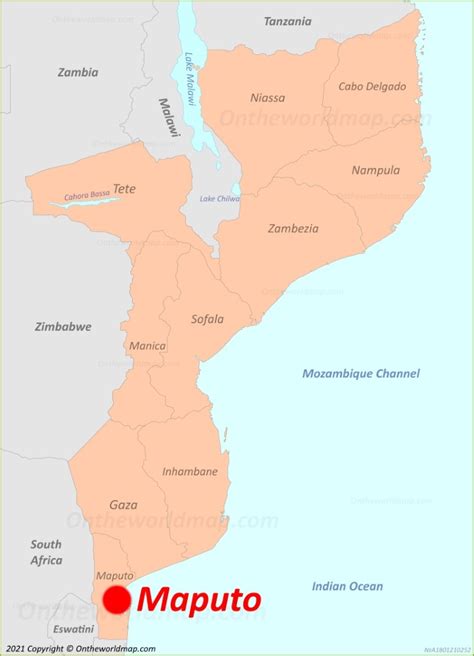 where is maputo located.